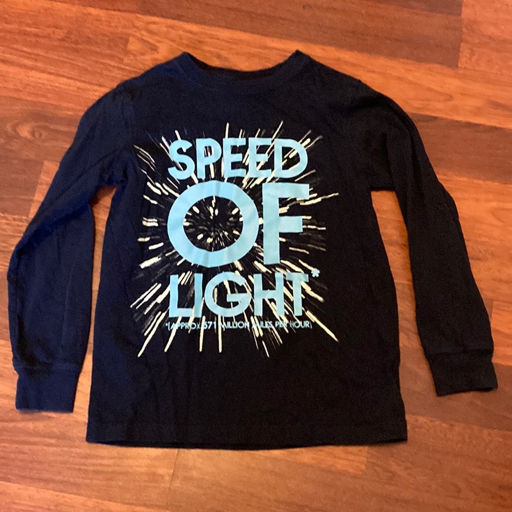 🌺 3/$12 Land’s End long sleeved boys t shirt, size 7, navy blue